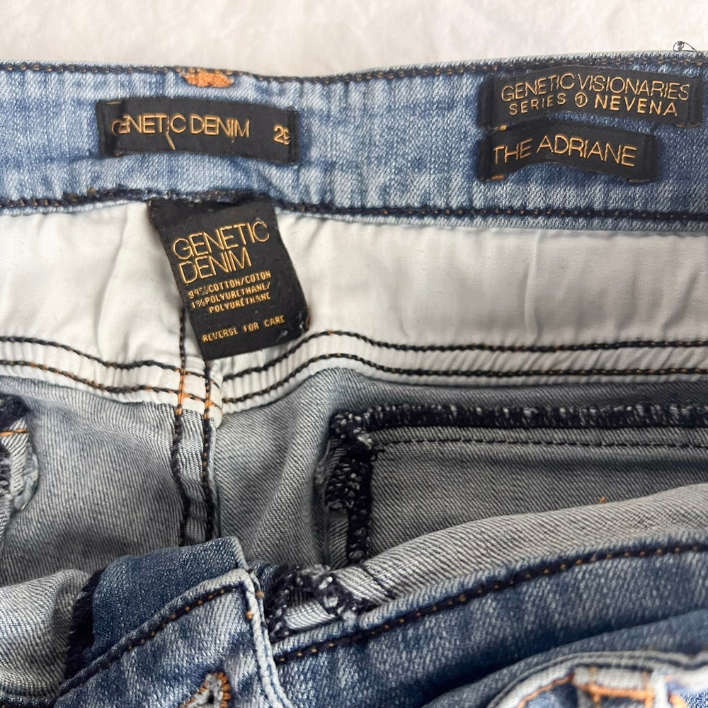 Genetic Denim Visionaries Nevena 'The Adriane' Wide Leg Flare Jeans Y2K Indie - Picture 8 of 11